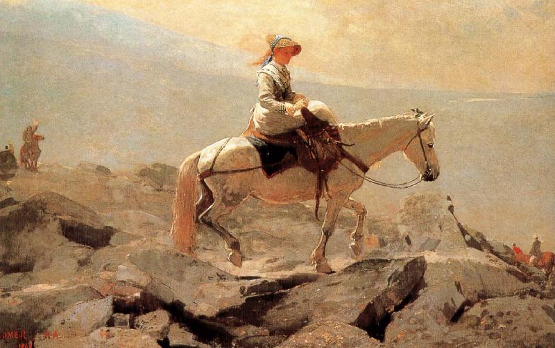 Winslow Homer Hakusan in horse riding trails oil painting image